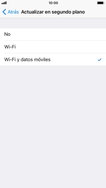 Para desactivar la actualización de apps en ejecución, pulsa No. Para desactivar la actualización de apps en ejecución, pulsa No.
