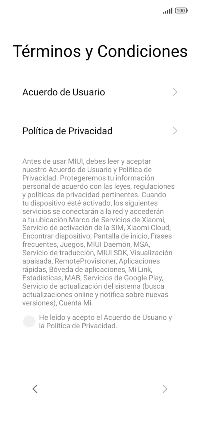 Pulsa en el campo para aceptar los términos y condiciones. Pulsa en el campo para aceptar los términos y condiciones.