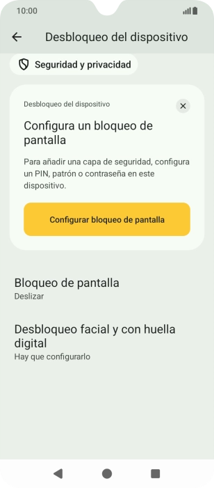 Pulsa Desbloqueo facial y con huella dactilar. Pulsa Desbloqueo facial y con huella dactilar.