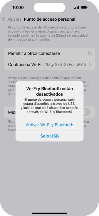 Si el wifi está desactivado, pulsa Activar Wi-Fi y Bluetooth. Si el wifi está desactivado, pulsa Activar Wi-Fi y Bluetooth.