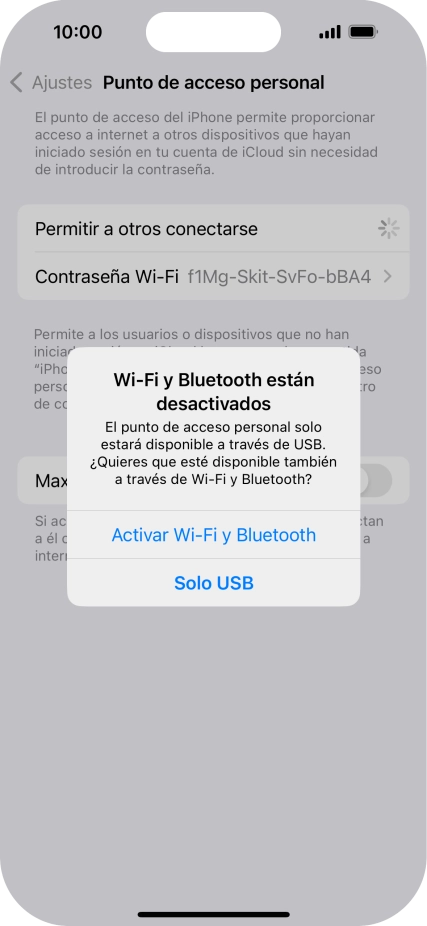 Si el wifi está desactivado, pulsa Activar Wi-Fi y Bluetooth. Si el wifi está desactivado, pulsa Activar Wi-Fi y Bluetooth.