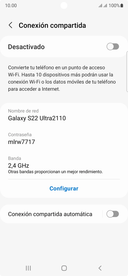 Pulsa Configurar. Pulsa Configurar.