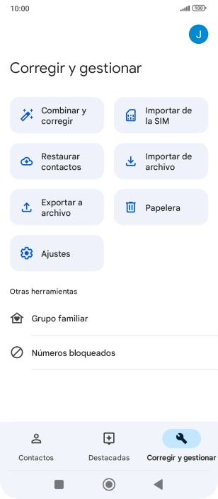 Pulsa Importar de la SIM. Pulsa Importar de la SIM.