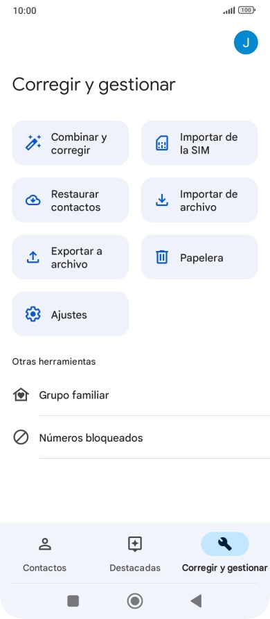 Pulsa Importar de la SIM. Pulsa Importar de la SIM.