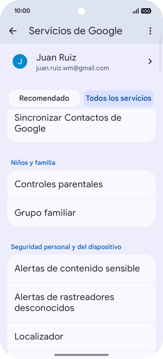 Pulsa Localizador.