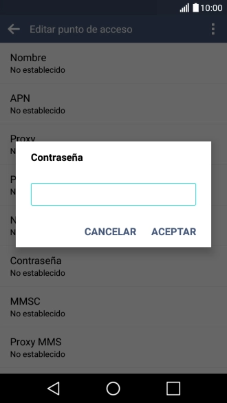 Introduce wap125 y pulsa ACEPTAR.
