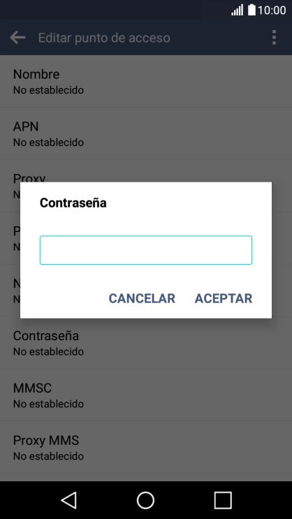 Introduce wap125 y pulsa ACEPTAR.