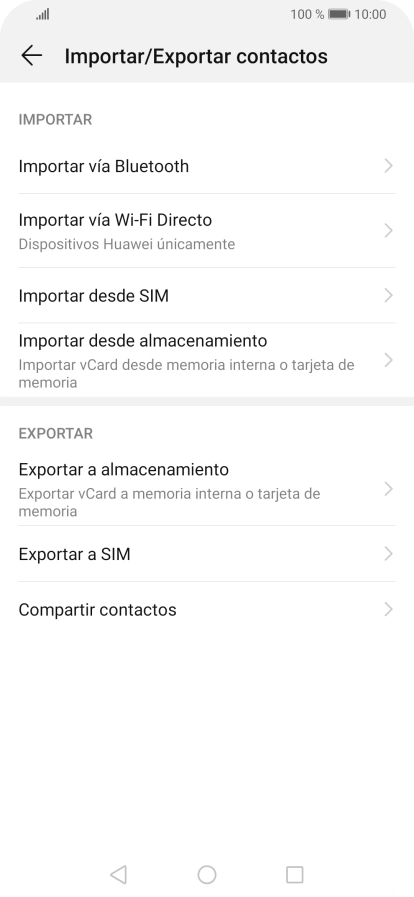Pulsa Importar desde SIM. Pulsa Importar desde SIM.