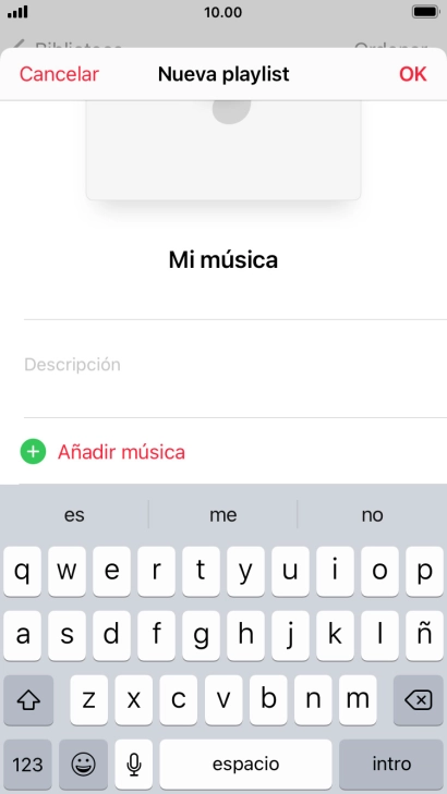 Pulsa Añadir música. Pulsa Añadir música.