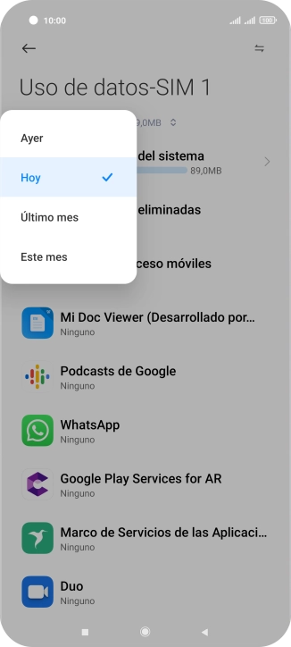Pulsa el ajuste deseado. Pulsa el ajuste deseado.