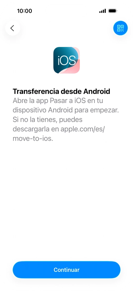 Para transferir contenido a tu teléfono, tienes que haber instalado la app Para transferir contenido a tu teléfono, tienes que haber instalado la app