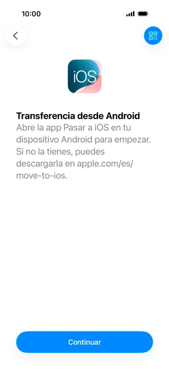 Para transferir contenido a tu teléfono, tienes que haber instalado la app Para transferir contenido a tu teléfono, tienes que haber instalado la app
