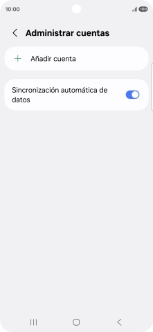 Pulsa Añadir cuenta. Pulsa Añadir cuenta.