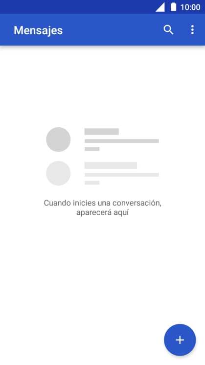 Pulsa el icono de nuevo mensaje. Pulsa el icono de nuevo mensaje.
