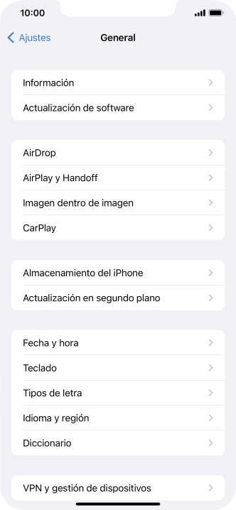 Pulsa Actualización de software. Si hay una versión de software nueva disponible, aparecerá ahora en la pantalla. Sigue las indicaciones de la pantalla para actualizar el software del teléfono. Pulsa Actualización de software. Si hay una versión de software nueva disponible, aparecerá ahora en la pantalla. Sigue las indicaciones de la pantalla para actualizar el software del teléfono.