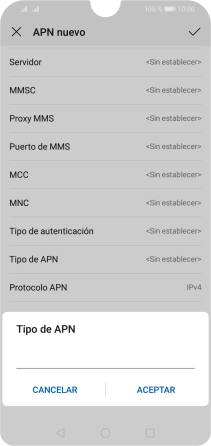 Introduce default y pulsa ACEPTAR. Introduce default y pulsa ACEPTAR.