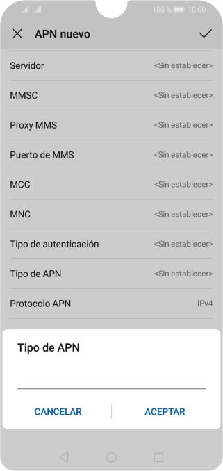 Introduce default y pulsa ACEPTAR. Introduce default y pulsa ACEPTAR.