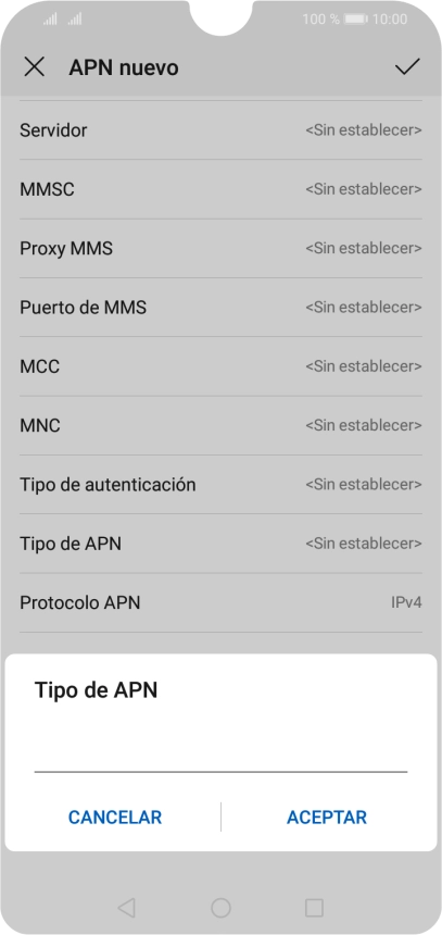 Introduce default y pulsa ACEPTAR. Introduce default y pulsa ACEPTAR.