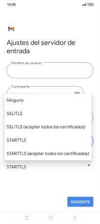 Pulsa SSL/TLS.