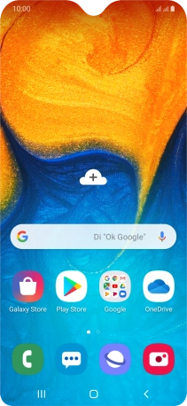 Desliza dos dedos hacia abajo desde la parte superior de la pantalla.
