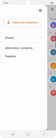 Pulsa Administrar contactos. Pulsa Administrar contactos.