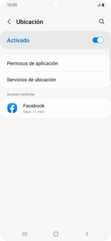 Pulsa Permisos de aplicación. Pulsa Permisos de aplicación.