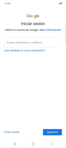 Si no tienes una cuenta de Google, pulsa Crear cuenta y sigue las indicaciones de la pantalla para ver cómo crear una cuenta nueva. Si no tienes una cuenta de Google, pulsa Crear cuenta y sigue las indicaciones de la pantalla para ver cómo crear una cuenta nueva.