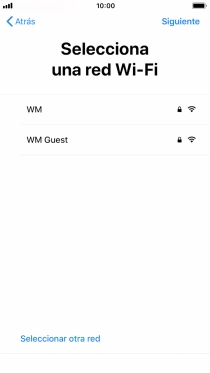 Pulsa la red wifi deseada.