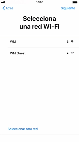 Pulsa la red wifi deseada.