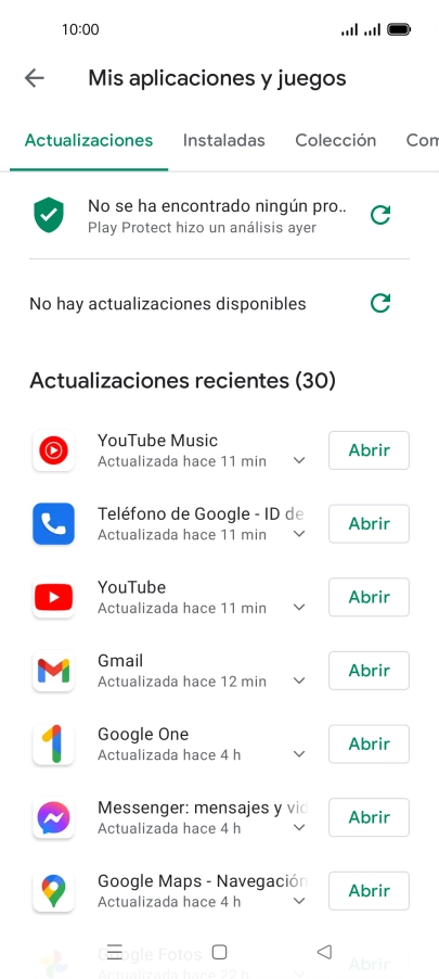 Pulsa Instaladas.