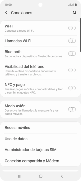 Pulsa Wi-Fi.