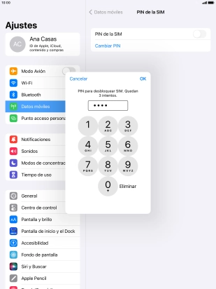 Introduce tu código PIN y pulsa OK. Introduce tu código PIN y pulsa OK.