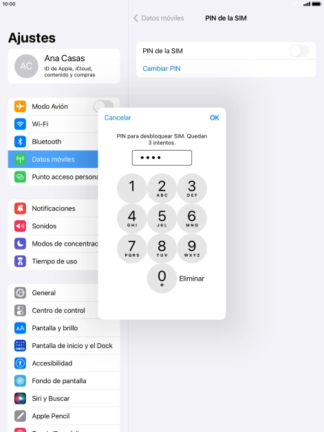 Introduce tu código PIN y pulsa OK. Introduce tu código PIN y pulsa OK.