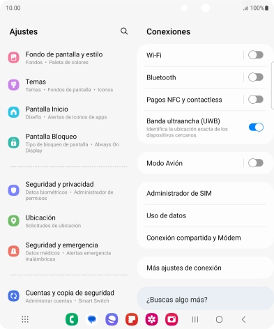 Pulsa Cuentas y copia de seguridad.