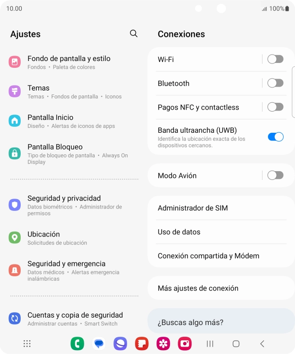 Pulsa Cuentas y copia de seguridad.
