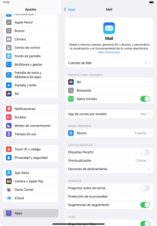 Pulsa Cuentas de Mail. Pulsa Cuentas de Mail.