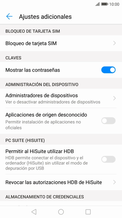 Pulsa Bloqueo de tarjeta SIM. Pulsa Bloqueo de tarjeta SIM.