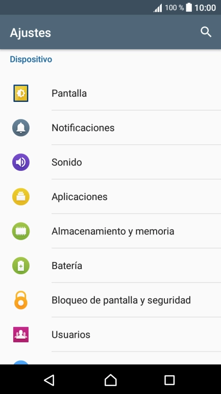 Pulsa Aplicaciones.