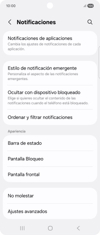 Pulsa Notificaciones de aplicaciones. Pulsa Notificaciones de aplicaciones.