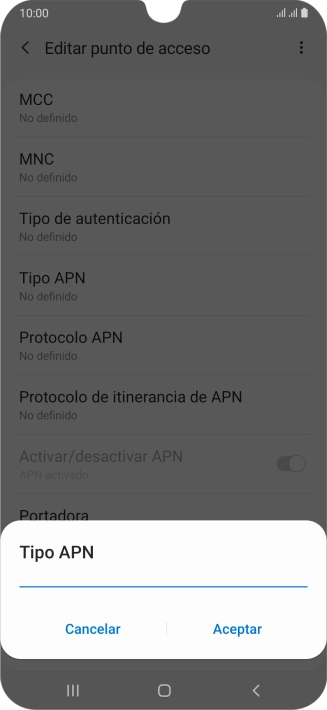 Introduce default y pulsa Aceptar. Introduce default y pulsa Aceptar.