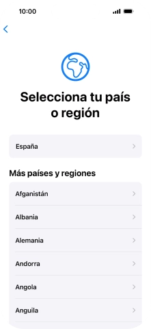 Pulsa el país o el área deseados. Pulsa el país o el área deseados.