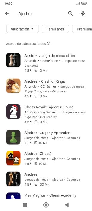 Pulsa la app deseada. Pulsa la app deseada.