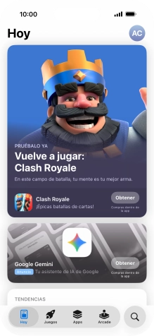 Pulsa el icono de búsqueda. Pulsa el icono de búsqueda.