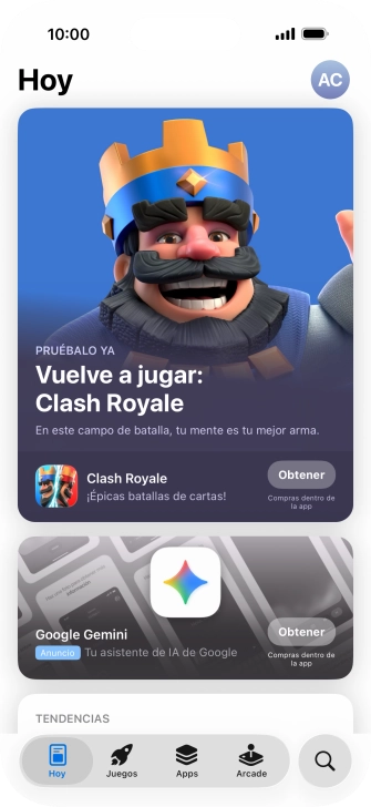 Pulsa el icono de búsqueda. Pulsa el icono de búsqueda.