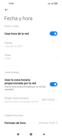 Pulsa la tecla de inicio para terminar y regresar a la pantalla de inicio.