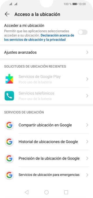 Pulsa el indicador junto a Pulsa el indicador junto a