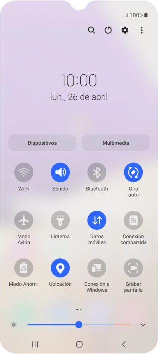 Pulsa el icono de ajustes.