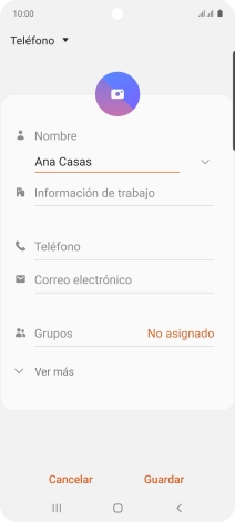 Pulsa Teléfono e introduce el número de teléfono deseado. Pulsa Teléfono e introduce el número de teléfono deseado.