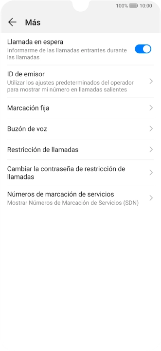 Pulsa Buzón de voz.