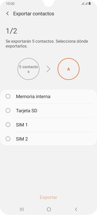 Pulsa la tarjeta SIM deseada. Pulsa la tarjeta SIM deseada.